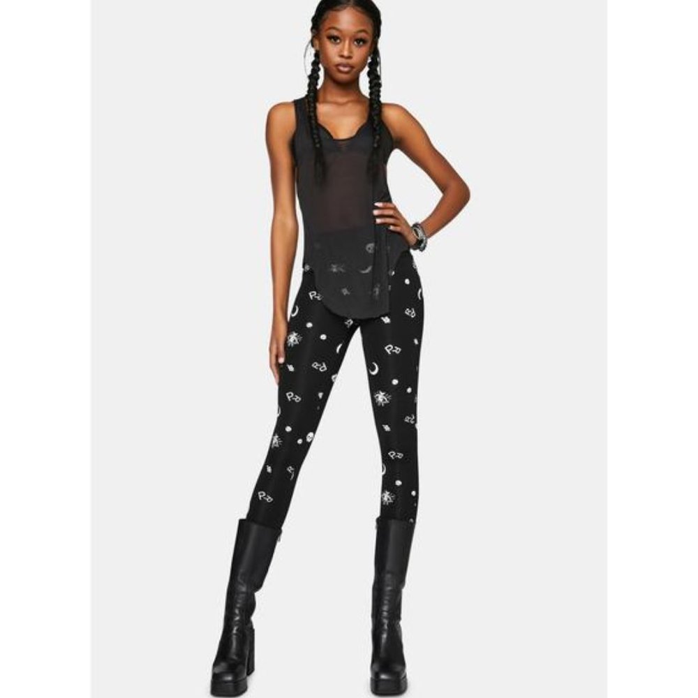 🆕Punk Rave"Toil &Trouble" Leggings